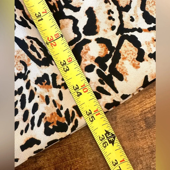 Dennis Basso Printed Twill Button Front Jacket - Leopard Print - Size S - Picture 12 of 16